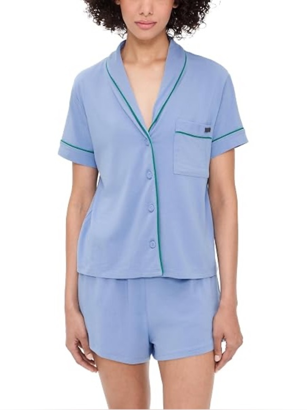 Lunya Slumberknit Pajama Top Blue Size Small